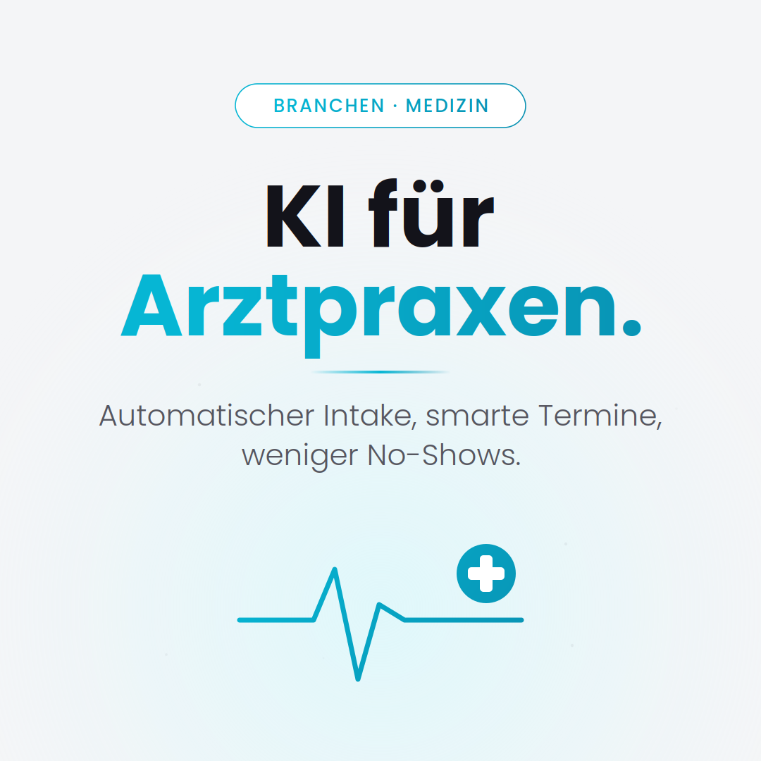 KI für medizinische Kliniken — Aufnahme und Terminplanung