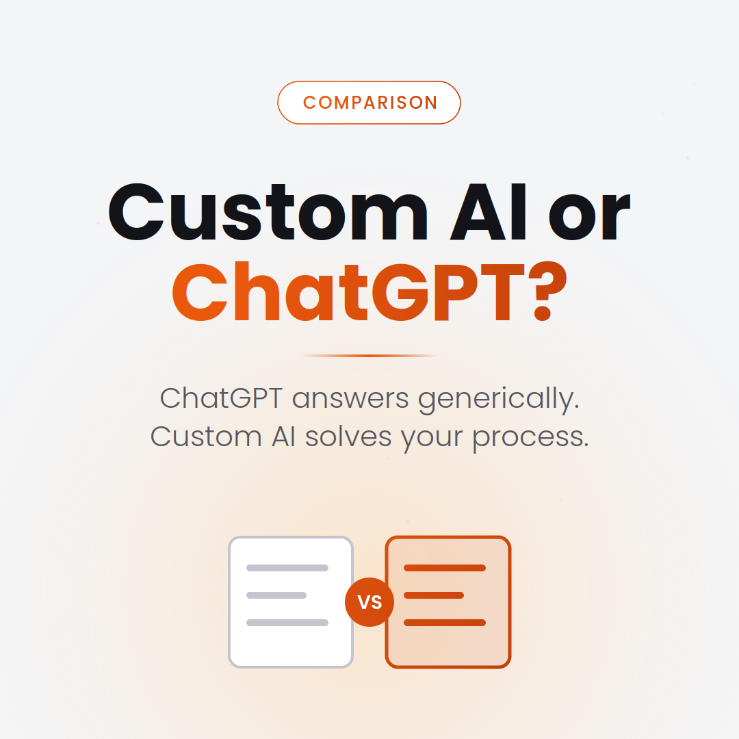 Custom AI vs ChatGPT/Copilot — differences for businesses