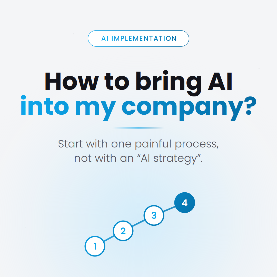 How to implement AI in a Romanian company — step by step