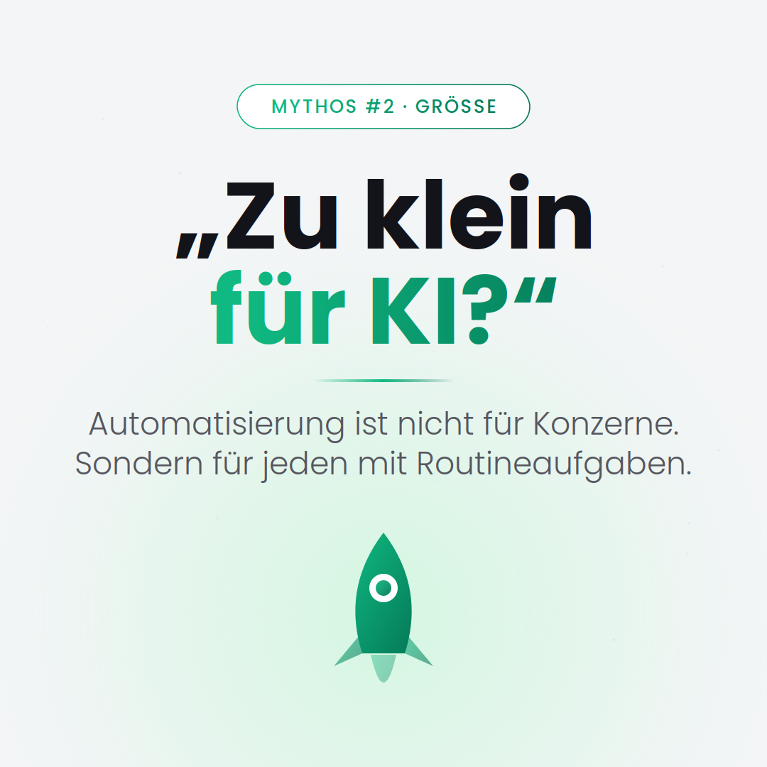 Wir sind zu klein für KI — Mythos entlarvt