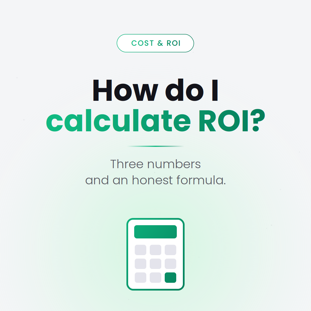 How to calculate the ROI of an AI implementation — formula