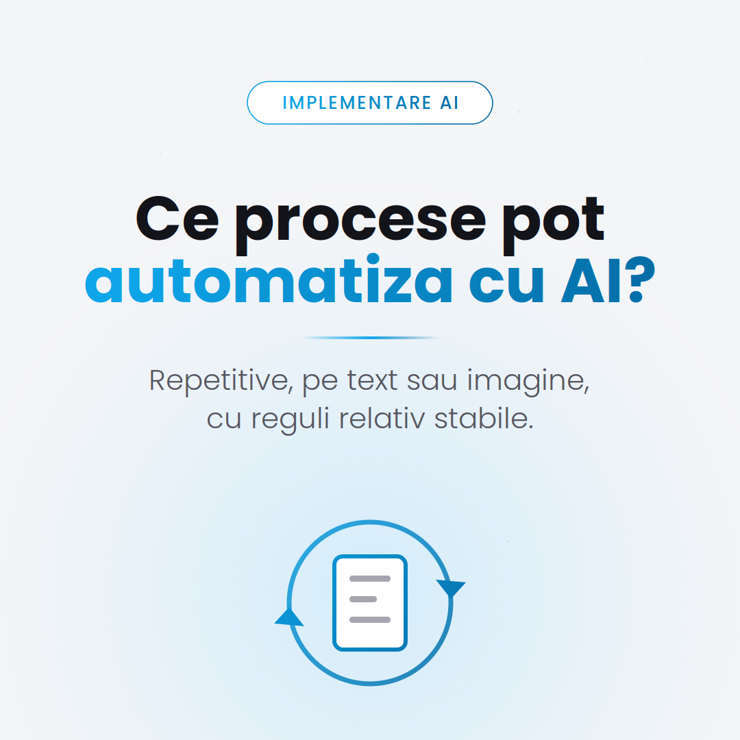 Ce procese se pot automatiza cu AI — listă pentru firme