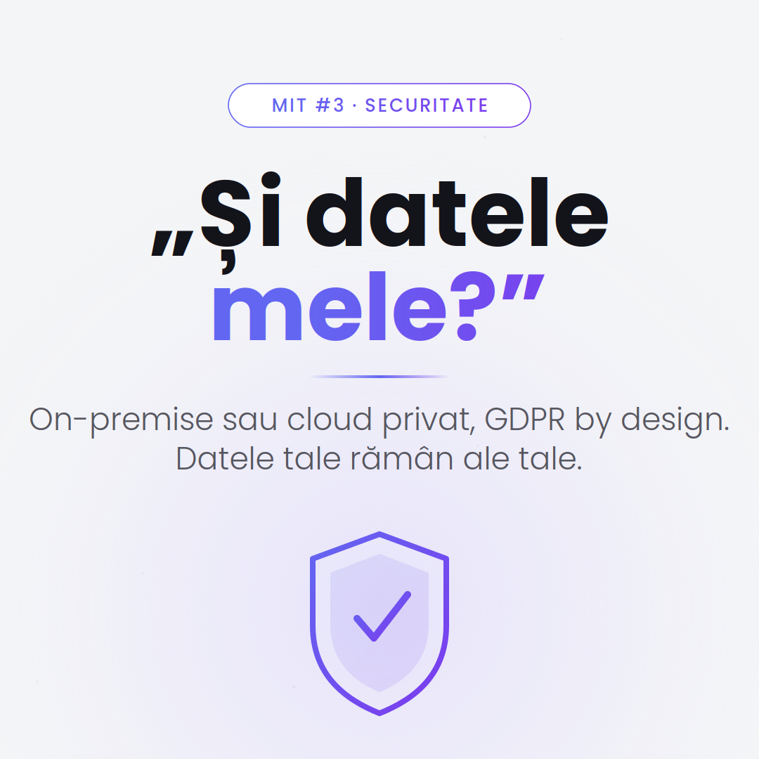 Securitatea datelor în soluții AI — GDPR by design