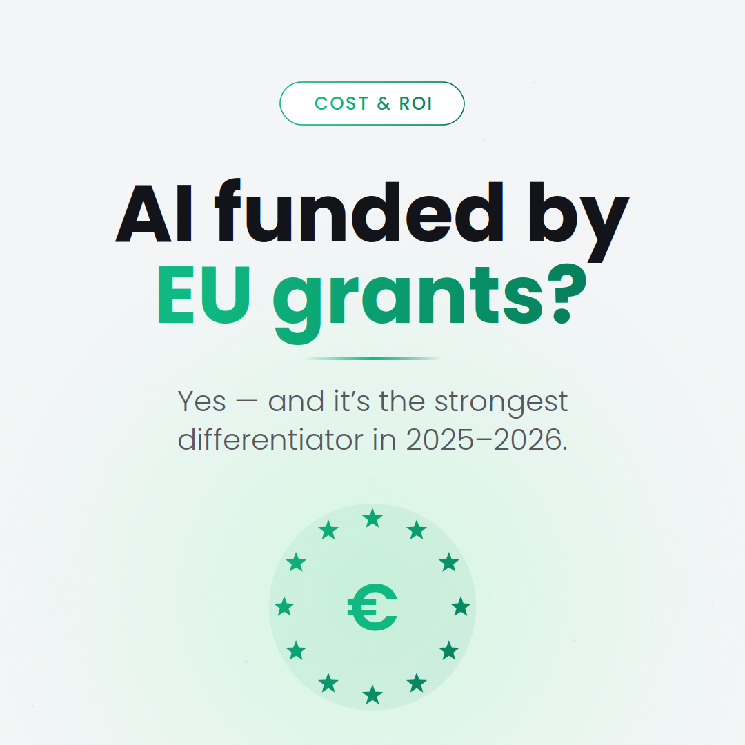 AI implementation funding through European funds Regio Centru