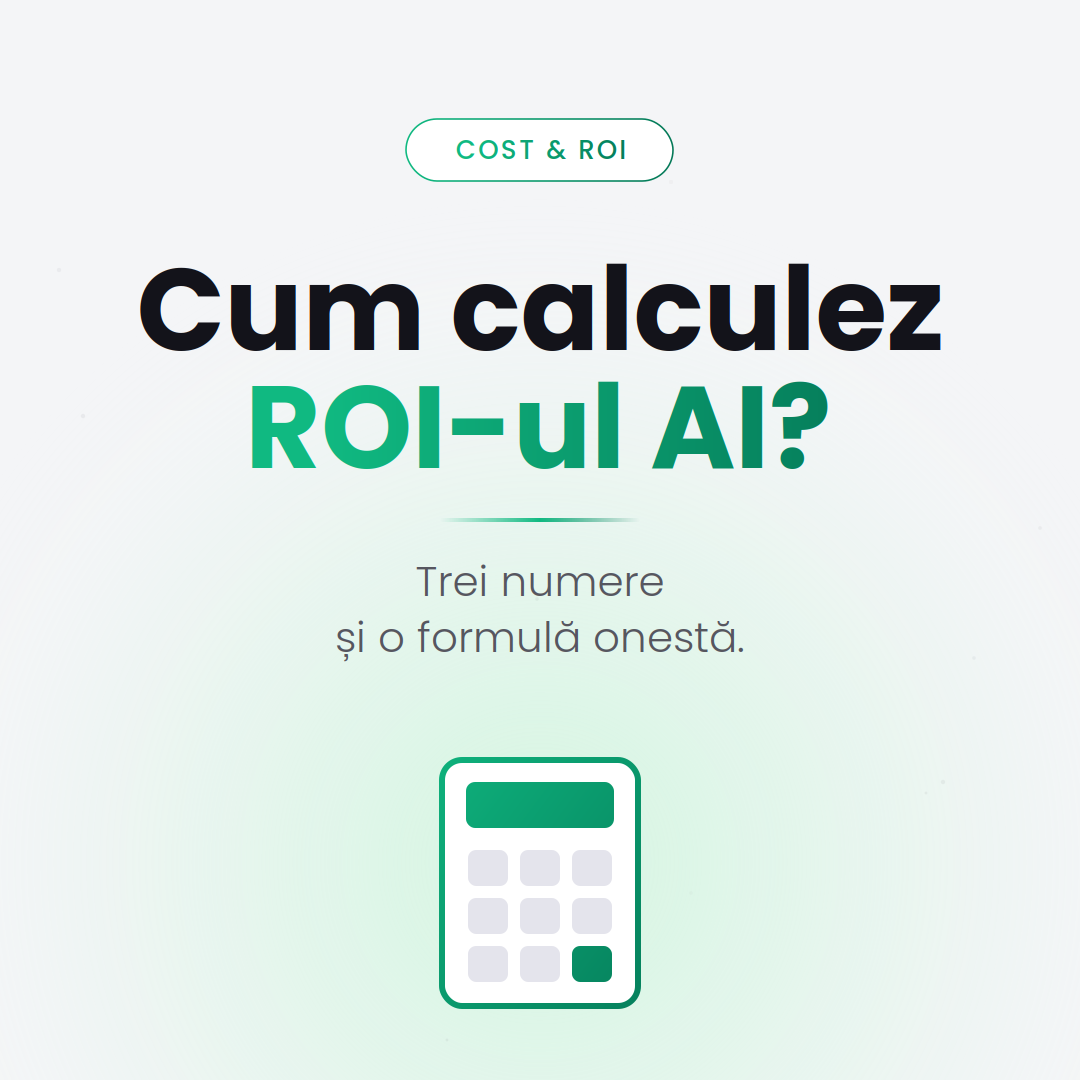 Cum calculezi ROI-ul unei implementări AI — formulă