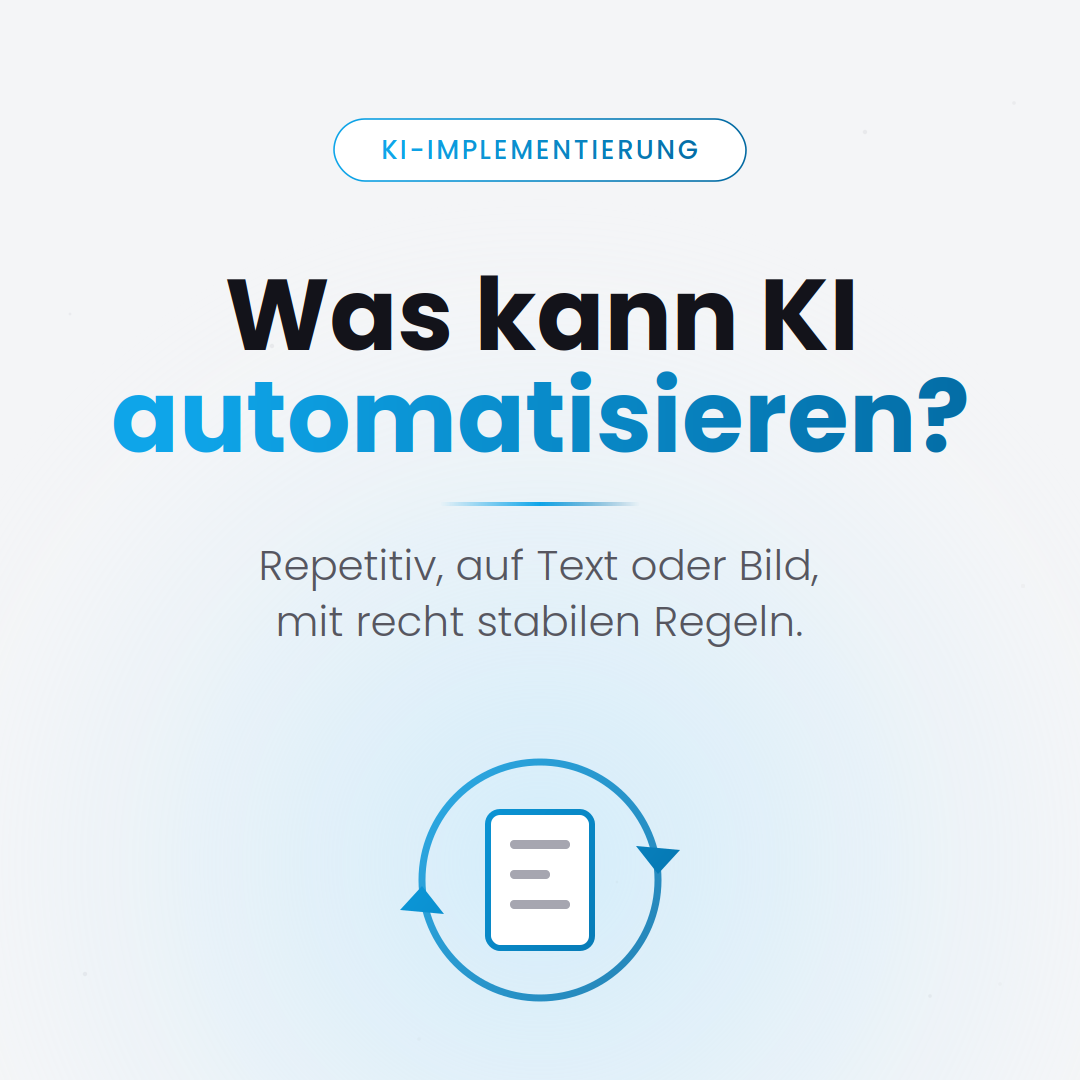 Welche Prozesse können mit KI automatisiert werden – Liste für Unternehmen