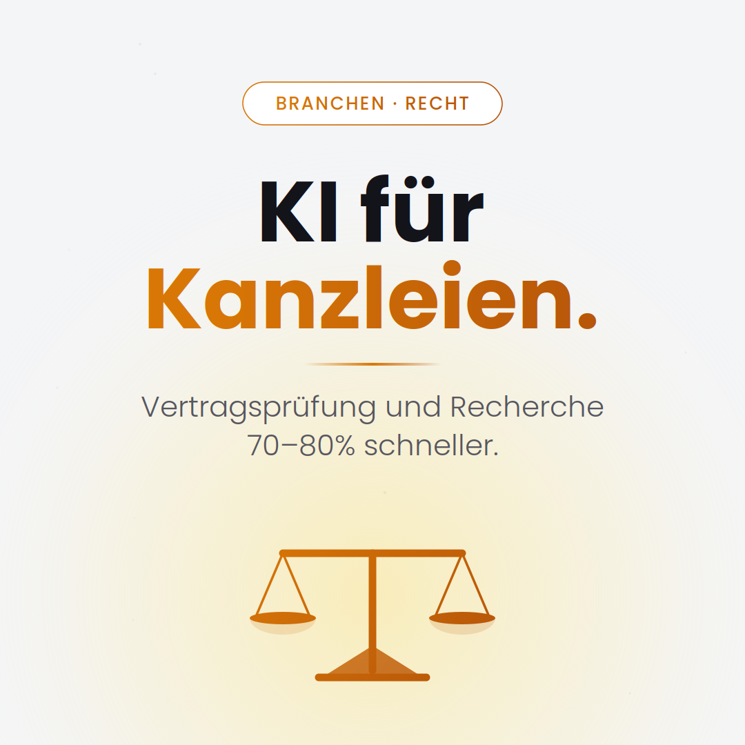 KI für Anwälte — Vertragsprüfung und juristische Recherche