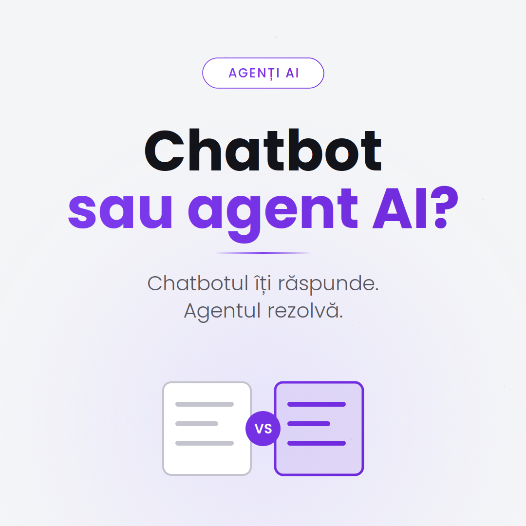 Chatbot vs agent AI — diferențe pentru firme