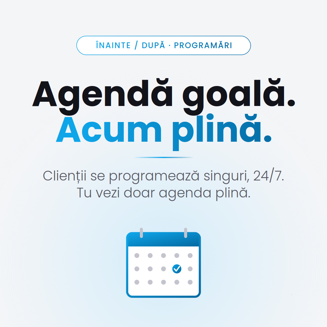 Automatizare programări clienți — portal self-service